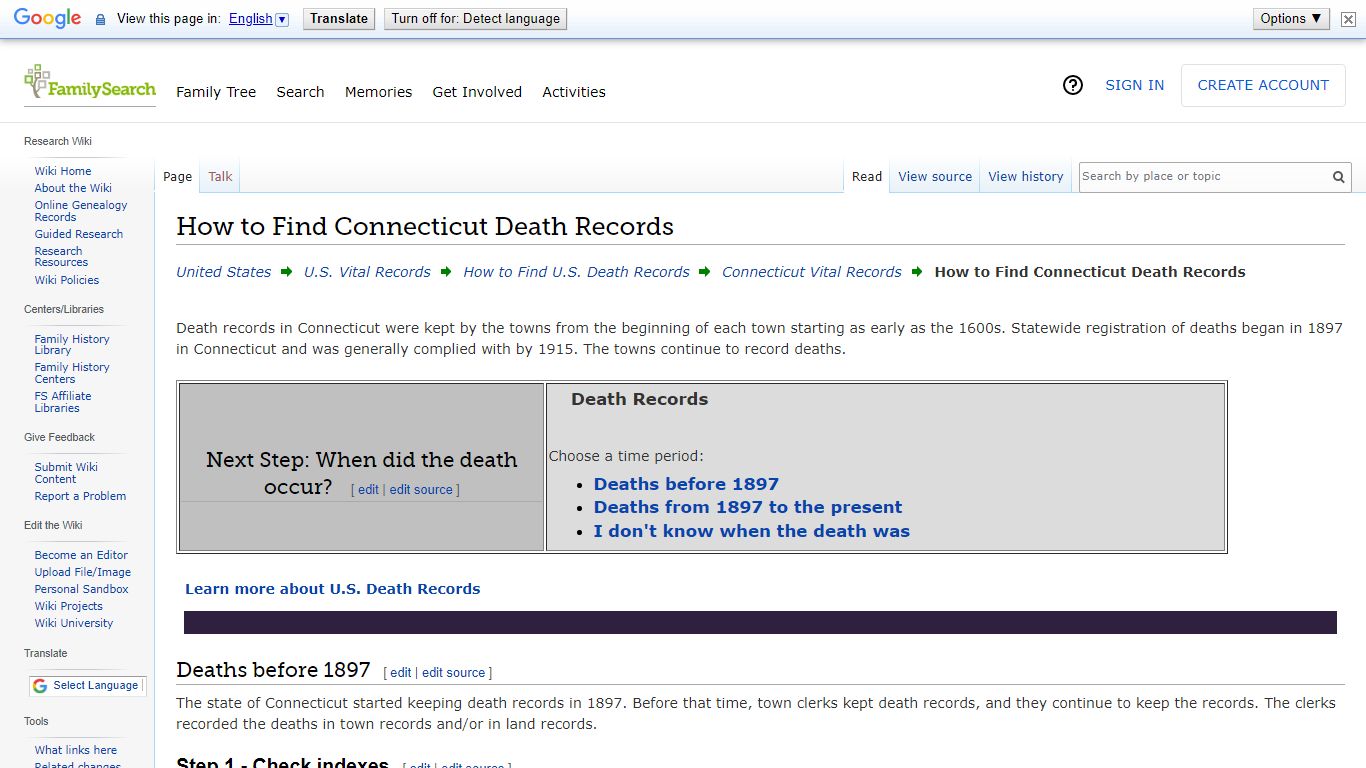 How to Find Connecticut Death Records • FamilySearch